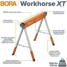 Power Tool Accessories Bora Adjustable Folding Sawhorse 38-in W x 30-in H PM-3360