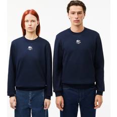 Lacoste Crew Neck Paris Logo Sweatshirt Navy