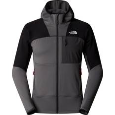 Grey - Hiking Clothing The North Face Stormgap Powergrid Hoodie Fleece jacket XXL, grey/black