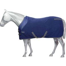 Equestrian Weatherbeeta (4' 6" Dark Blue/Grey/White) Standard-Neck Fleece Horse Cooler Rug