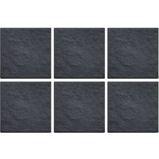 Nicoman Square Stomp Stone Grey Slate Stepping Stone 30 cm x 30 cm - Dark Grey