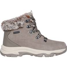 Skechers Women Hiking Shoes Skechers Women's Trego Snow Worries Boots Mushroom Leather/Synthetic/Textile