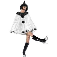 Funny Fashion Pierrot Clown Costume Poncho (one fits most)