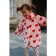 Konges Sløjd Outerwear Konges Sløjd Jacke Fuzzie-Mantel Coeur Mellow/Red Hearts Jahre (98) Winterjacken