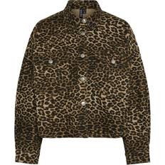 Leopard Skjorter Pieces Pcastrid Denimskjorte