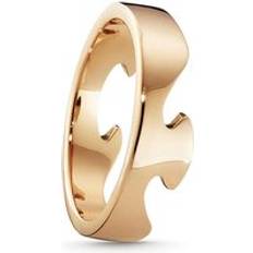 Georg Jensen Fusion 18ct Rose Gold End Ring 64