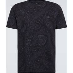 Blåa T-shirts Etro Paisley Print T-Shirt - Blå