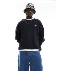 Nike Club Oversized og sort sweatshirt frotté-Black