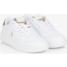 Kinderschuhe Polo Ralph Lauren Ralph Lauren Girls White Faux Leather Trainers