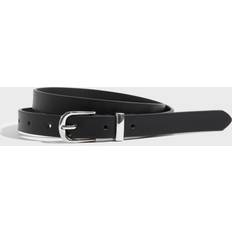 Pieces Dam Accessoarer Pieces Svart Pcmyra Slim Belt Noos