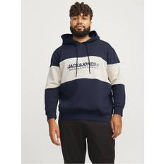 6XL - Damen Oberteile Jack & Jones Hoodie aus Baumwollmischung blau