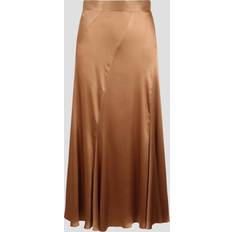 Beige - Midi Skirts Alberta Ferretti Ferretti-Satin skirt-Donna Light Brown