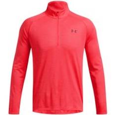 Under Armour Tech Textured 1/2 Zip Long Sleeve Men red