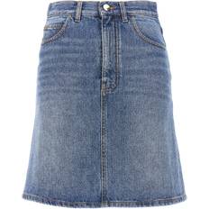 Röcke Chloé Chloé-Denim Mini Skirt Gonne Blu-Donna