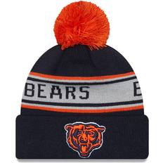 Beanies New Era Youth Navy Chicago Bears Repeat Cuffed Knit Hat with Pom