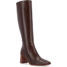 ALOHAS Women's East Leather Boots Coffee brown