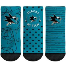 Rock Em Socks Toddler Rock Em Socks San Jose Sharks #1 Fan 3-Pack Crew Socks Set