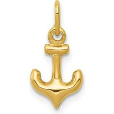 14k - Unisex Charms & Pendants Finest Gold 14K Yellow Anchor Charm