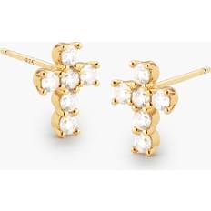 Jaxxon Earrings Jaxxon Cross Stud Gold Earrings