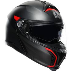 AGV tourmodular frequency matt gunmetal red motorcycle motorbike helmet