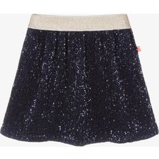 BillieBlush Girls Blue Sequin Plissé Skirt