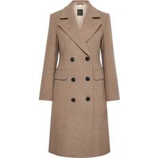 InWear Classic Lapel Coat - Sandy Grey Melange