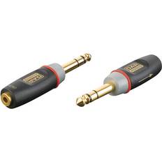 DAP Audio Adapter Jack Stereo Mini-Jack Mono Weiblich 2x10 Kohm Widerstan