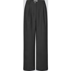 Modström Byxor & Shorts Modström Galemd Wide Pants Dam Breda Byxor Från Magasin Sort