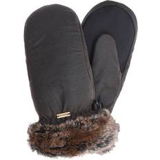 Barbour Handskar Barbour W's Wax with Fur Trim Mittens Olive