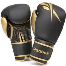 Reebok Boxing Gloves Black and Gold 10oz