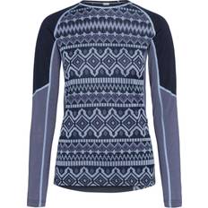 Nainen - Villa Aluspaidat Kari Traa Malia Long Sleeve - Dark Navy Blue