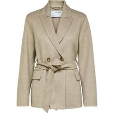 Selected Dame Frakker Selected FEMME Overgangsjakke 'Tara' lysebeige