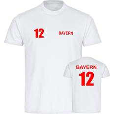 Oberteile Multifanshop Kinder T-Shirt Bayern Trikot Druck rot