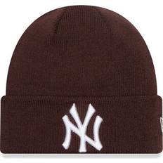 Brown Accessories New Era knit kids winter beanie york yankees brown