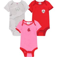 Short Sleeve Bodysuits Barnsley 2024-25 3er-Pack Bodys Rot/Grau/Rosa Baby