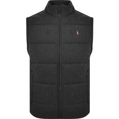 Gris - Homme Gilets Ralph Lauren Quilted Herringbone Gilet - Grey