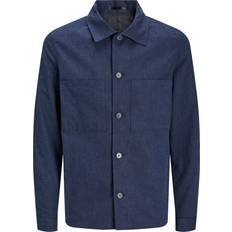 L - Slim-fit Anzüge Jack & Jones Premium Lässige Anzugjacke in Marineblau aus Leinenmix