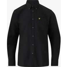 Lyle & Scott L Shirts Lyle & Scott Lightweight Oxford Shirt Jet Black Schwarz Oxfordhemd Grösse: