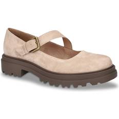 Platform Oxford Bella Vita Women's Britt Comfort Mary Janes Shoes Almond Kidsuede Leather (7N)