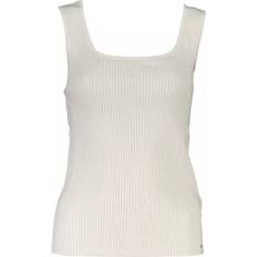 Tommy Hilfiger L Tank Tops Tommy Hilfiger Elegant Tank Top with Contrasting Details - White