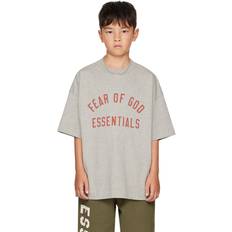 Fear of God Fear of God ESSENTIALS Kids Gray Jersey Crewneck T-shirt DARK HEATHER 12Y