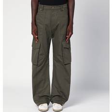 Hosen & Shorts GOLDEN GOOSE Goose-Leniin Trousers Verde-Uomo