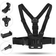 Camera Accessories EEEkit Chest Strap Harness Mount J-Hook Screw Adaptor Compatible with GoPro Hero 9/8/7 Session DJI Osmo Action SJCAM Camera iPhone 12 11 Pro Max