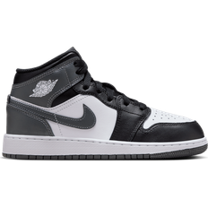 Multicolore Chaussures Enfant Nike Air Jordan 1 Mid GS - Black/White/Iron Grey