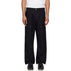 Homme - XL Pantalons de travail Carhartt Work In Progress Black Walter Trousers 8902 Black