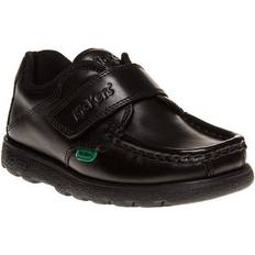 Kickers Children's Shoes Kickers Childrens Unisex Fragma Strap Shoes Black Leather Infant