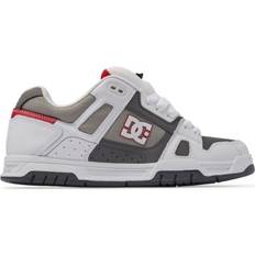 Converse Dc shoes stag white grey red trainers