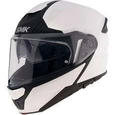 SMK Gullwing Solid, flip up helmet color: White/Black