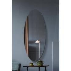 MirrorOutlet The Ovale Frameless Oval 120 cm x 50 cm - One Size Wall Mirror