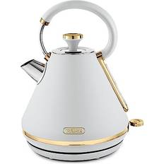 Kettles Tower T10044WHT Cavaletto Pyramid Kettle With Fast Boil 1.7L 3000W Optic White And Champagne Gold